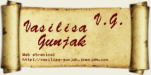 Vasilisa Gunjak vizit kartica